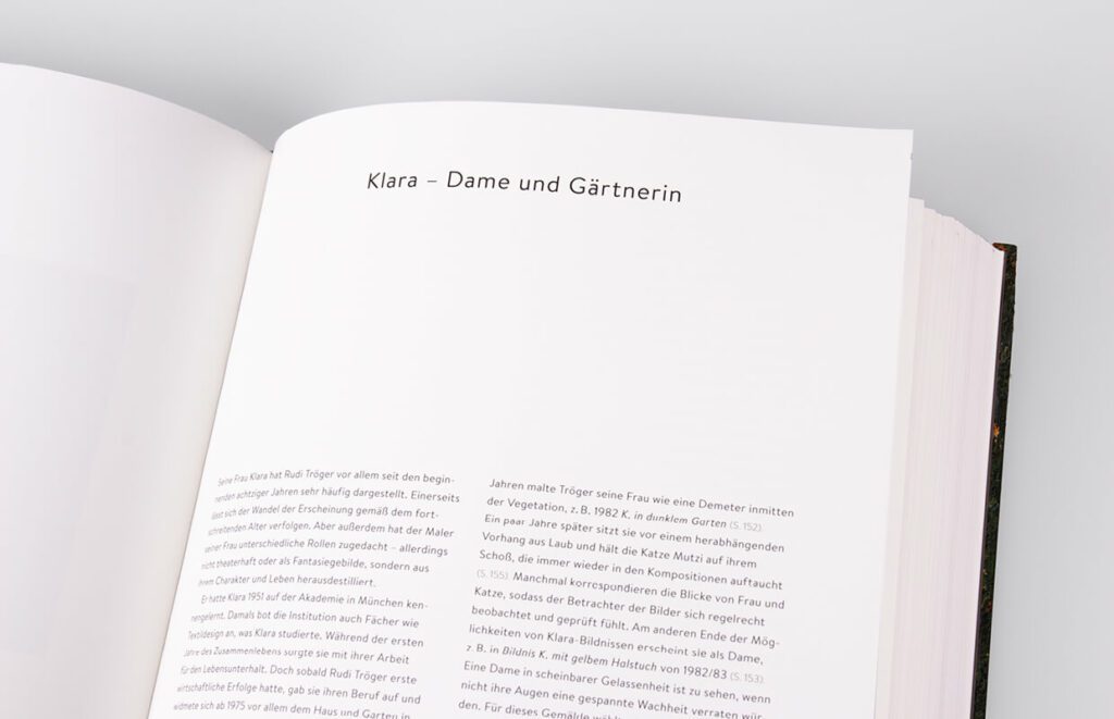 Rudi Tröger, Editorial Design, Katalog, Kunstpublikation, Produktion, Lektorat, Projektmanagement, Sieveking Agentur