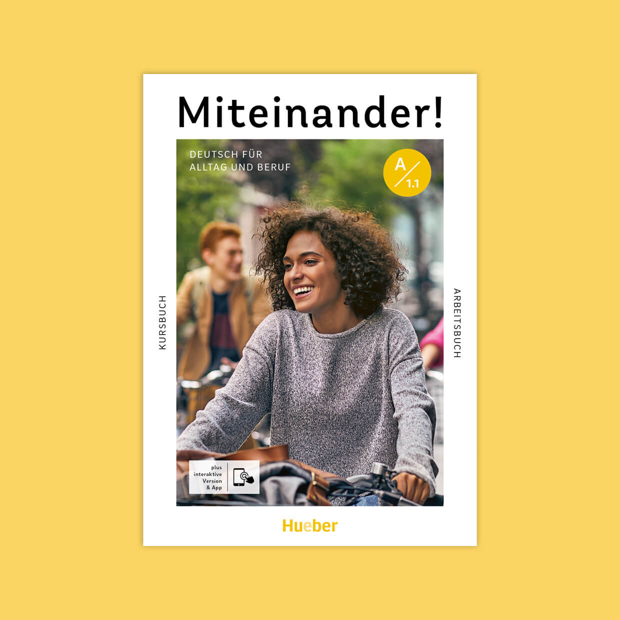 Cover von »Miteinander!«, Lehrwerkreihe Hueber Verlag, Designagentur Sieveking München