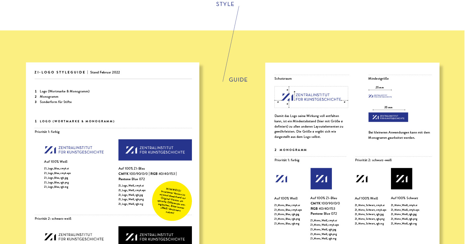 Style-Guide für das neue ZI-Logo