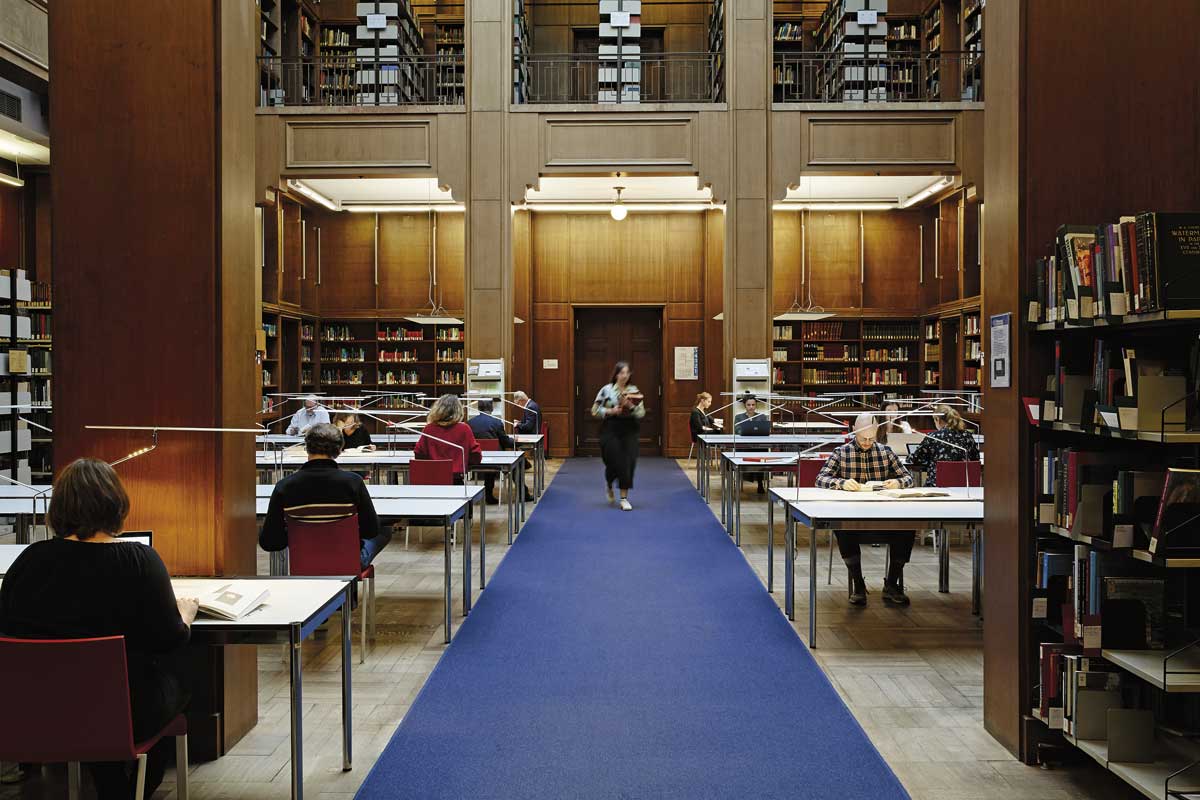 Blick in den Lesesaal des ZI